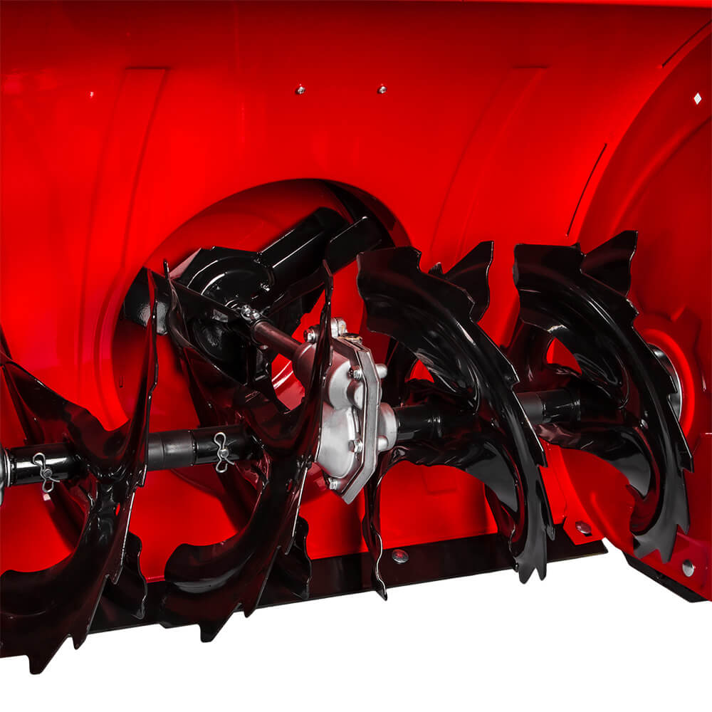 Снегоуборщик DDE ST7067, шнек крупным планом